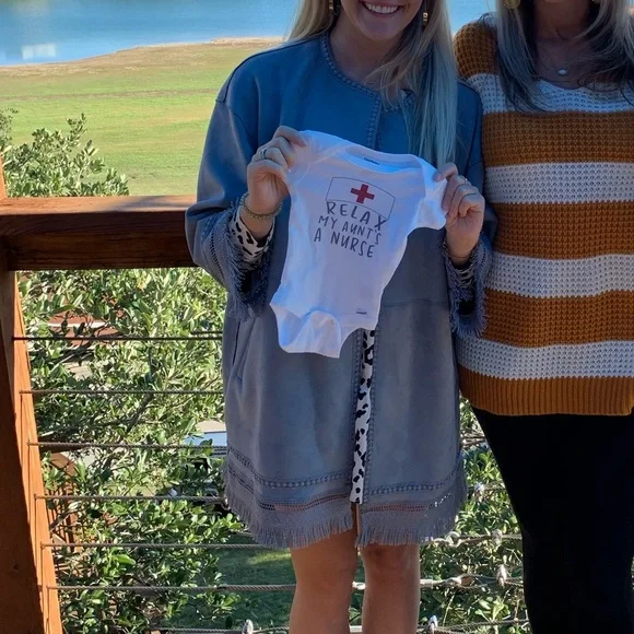 Zara Fringed Faux Suede Jacket - Picture 4 of 9